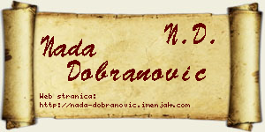 Nada Dobranović vizit kartica